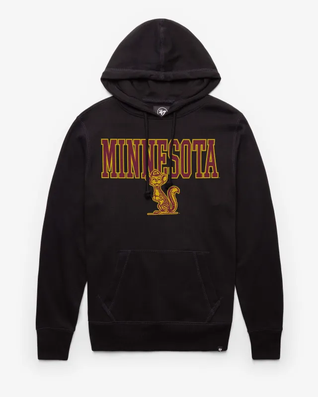 MINNESOTA GOLDEN GOPHERS VINTAGE STRAIGHT BLOCK '47 HEADLINE HOOD made by 47