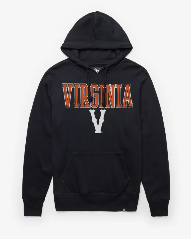 VIRGINIA CAVALIERS VINTAGE STRAIGHT BLOCK '47 HEADLINE HOOD made by 47