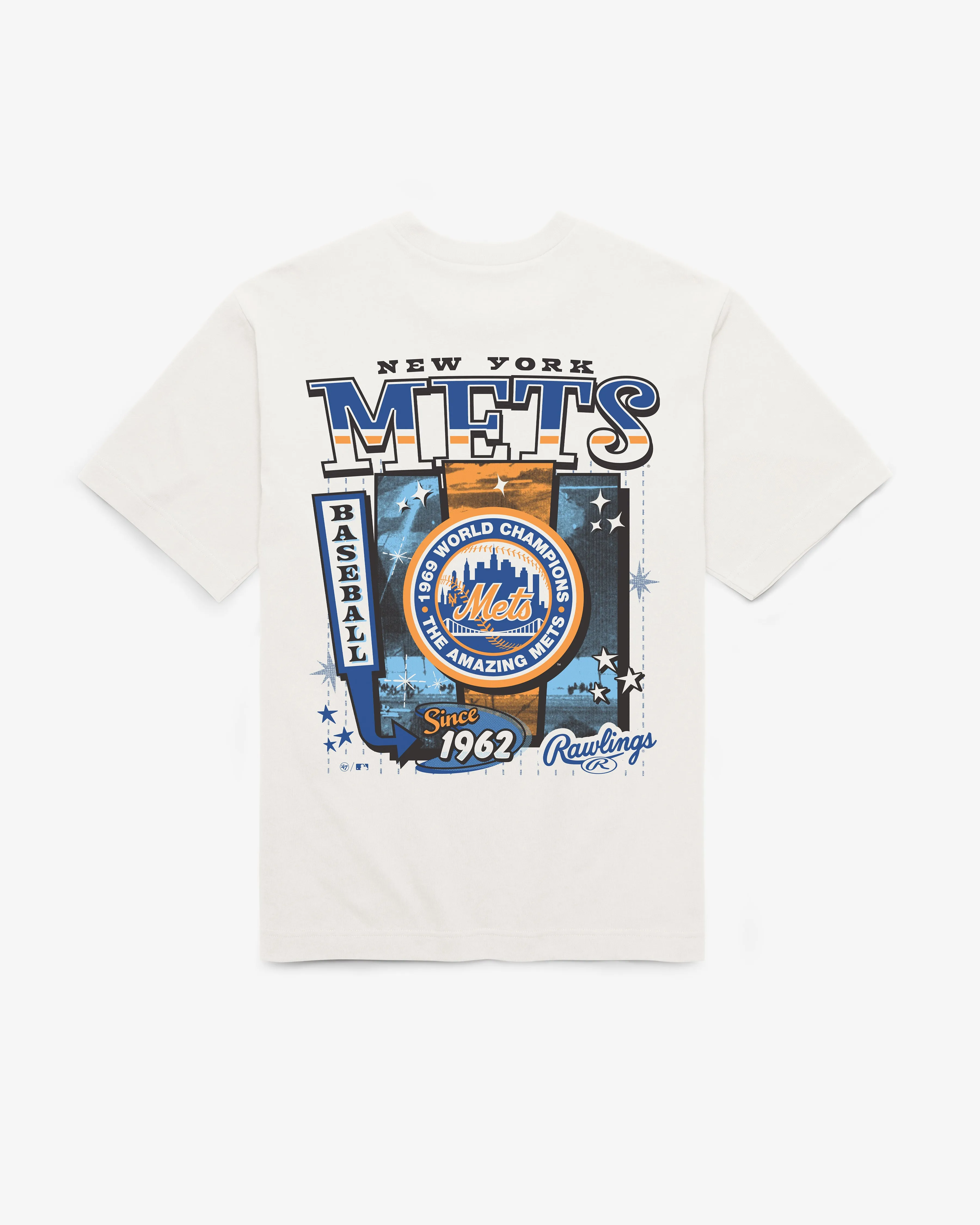 NEW YORK METS COOPERSTOWN RAWLINGS POSTER '47 FOUNDATION TEE sold by 47 product image thumbnail 3