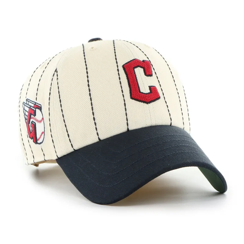 CLEVELAND GUARDIANS RAWLINGS PINSTRIPE '47 CLEAN UP made by 47
