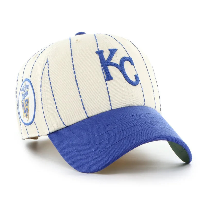 KANSAS CITY ROYALS COOPERSTOWN RAWLINGS PINSTRIPE '47 CLEAN UP made by 47