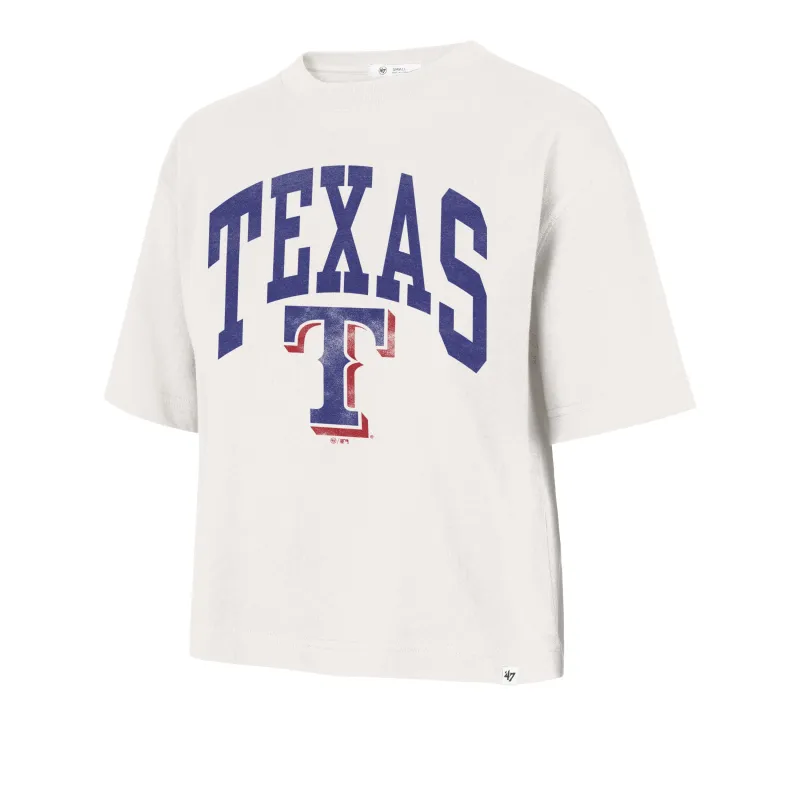TEXAS RANGERS SHALE '47 FOUNDATION CROP TEE WOMENS made by 47