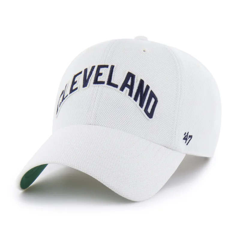 CLEVELAND GUARDIANS COOPERSTOWN GRANDSTAND PIQUE SCRIPT '47 CLEAN UP made by 47