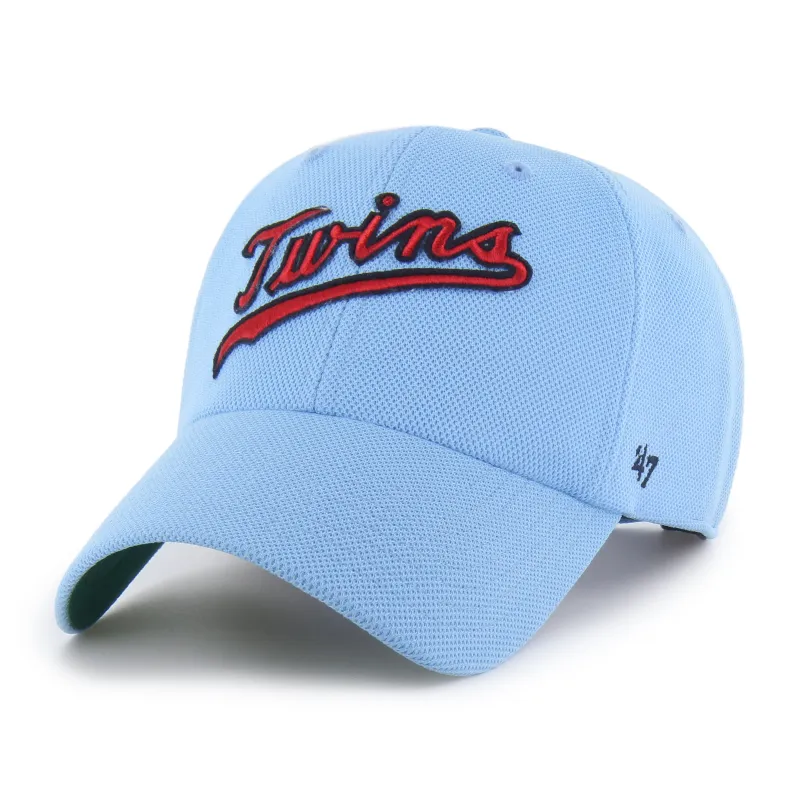 MINNESOTA TWINS COOPERSTOWN GRANDSTAND PIQUE SCRIPT '47 CLEAN UP made by 47