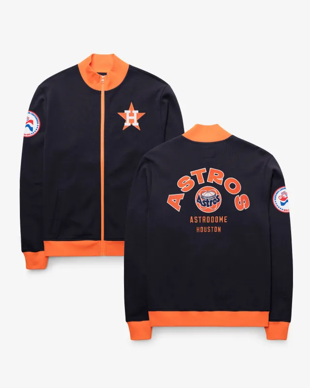 HOUSTON ASTROS COOPERSTOWN RELIEF PITCHER '47 PIQUE TRACK JACKET made by 47