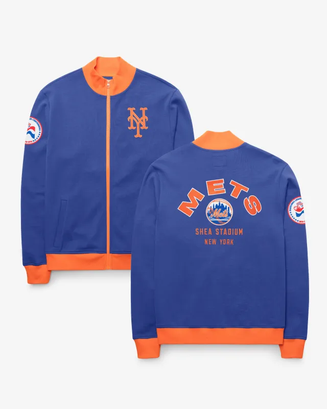 NEW YORK METS COOPERSTOWN RELIEF PITCHER PIQUE '47 TRACK JACKET made by 47