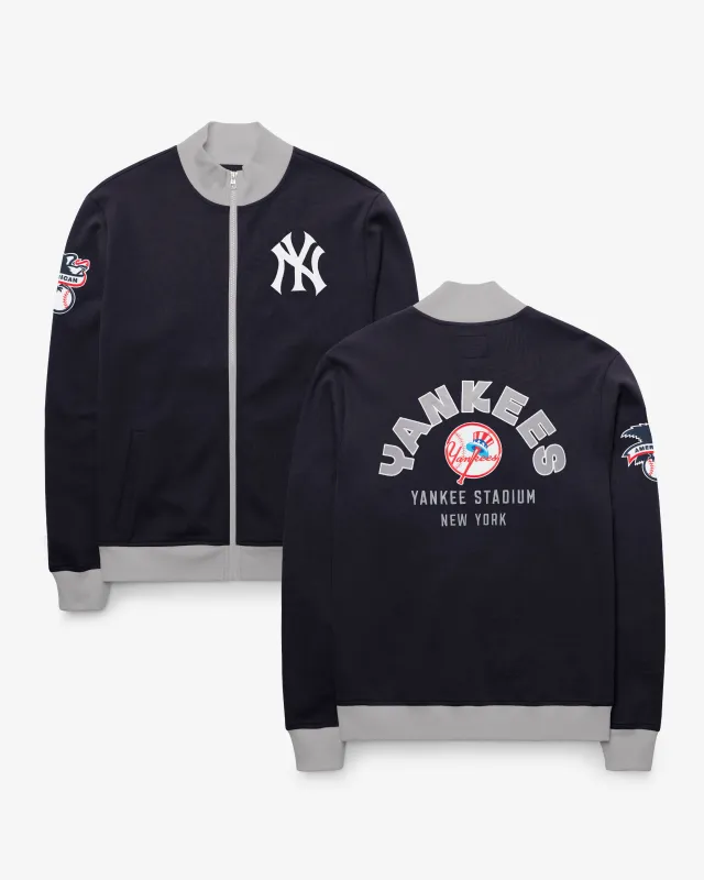 NEW YORK YANKEES COOPERSTOWN RELIEF PITCHER '47 PIQUE TRACK JACKET made by 47