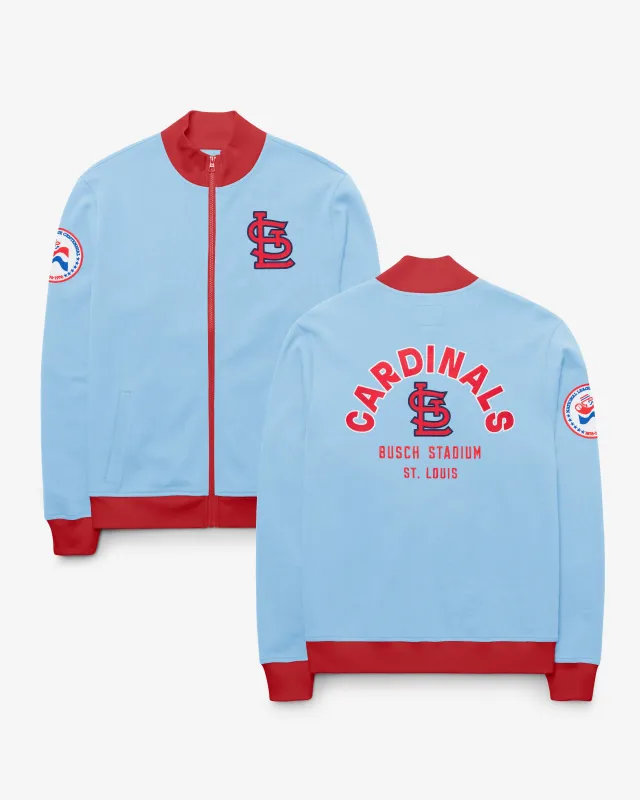 ST. LOUIS CARDINALS COOPERSTOWN RELIEF PITCHER '47 PIQUE TRACK JACKET made by 47