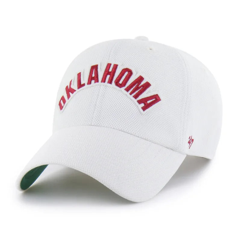 OKLAHOMA SOONERS VINTAGE GRANDSTAND PIQUE SCRIPT '47 CLEAN UP made by 47