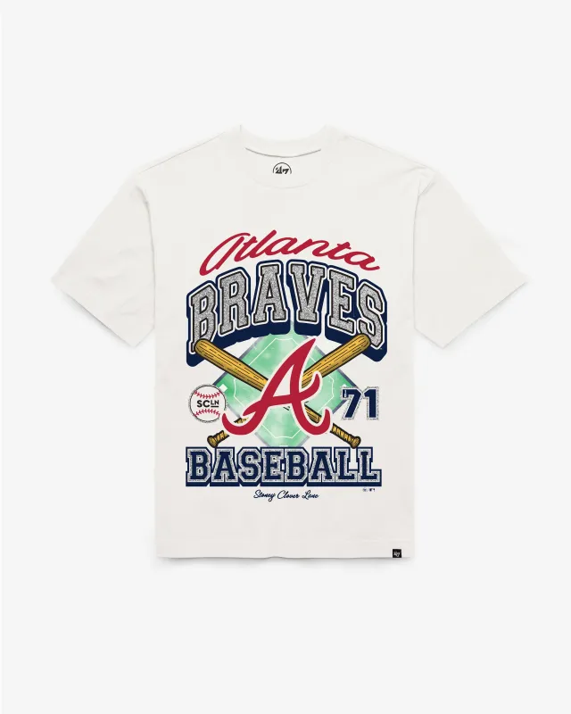 ATLANTA BRAVES STONEY CLOVER LANE X '47 FOUNDATION TEE WOMENS made by 47