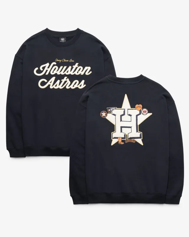 HOUSTON ASTROS STONEY CLOVER LANE X '47 OVERSIZED CREW WOMEN made by 47
