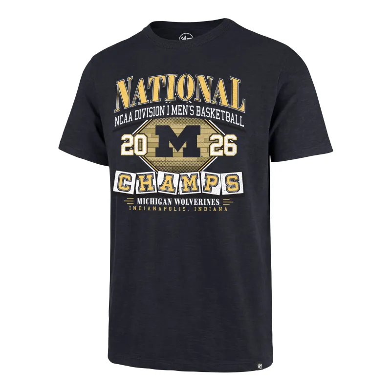 MICHIGAN WOLVERINES NCAA NATIONAL CHAMPIONS '47 SCRUM TEE made by 47