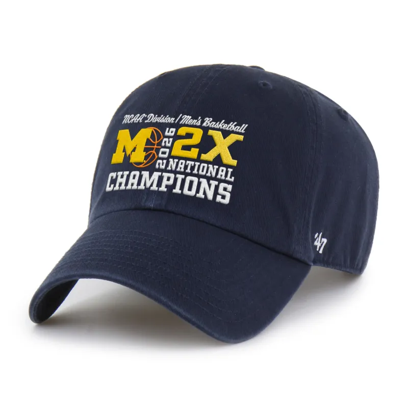 MICHIGAN WOLVERINES NCAA NATIONAL CHAMPIONS '47 CLEAN UP made by 47