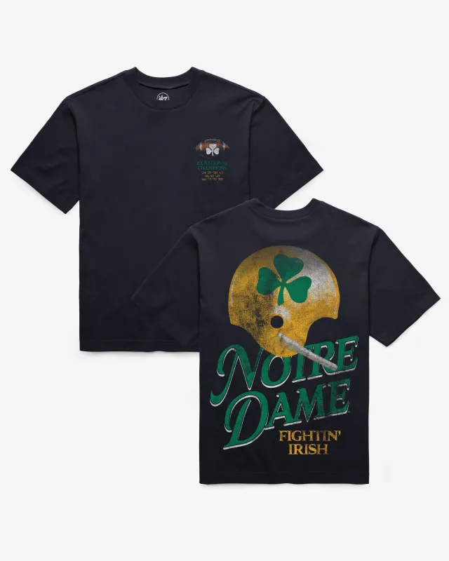 NOTRE DAME FIGHTING IRISH VINTAGE BACKER '47 FOUNDATION TEE made by 47