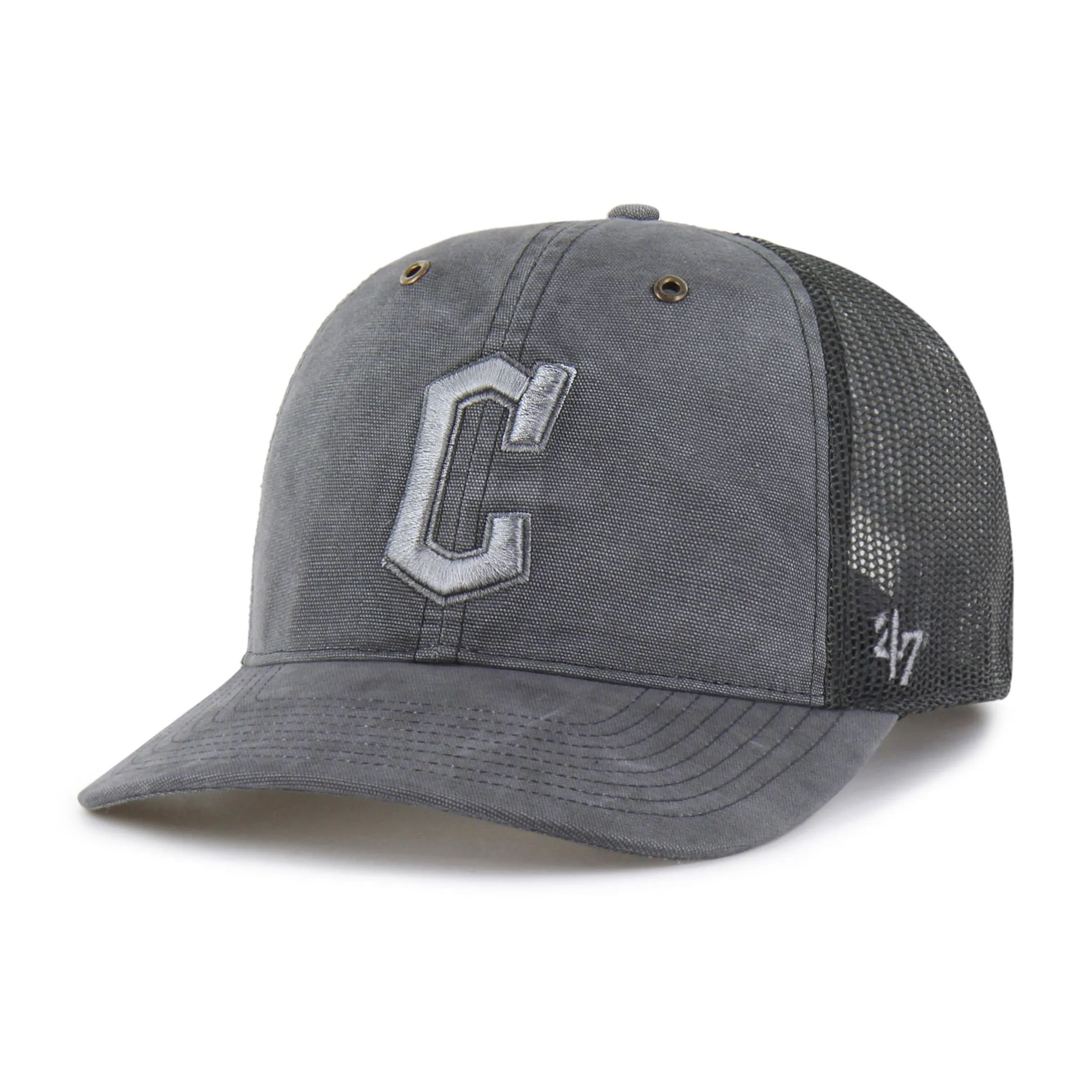 CLEVELAND GUARDIANS CARHARTT DYED '47 TRUCKER RF RELAXED FIT sold by 47 product image thumbnail 4