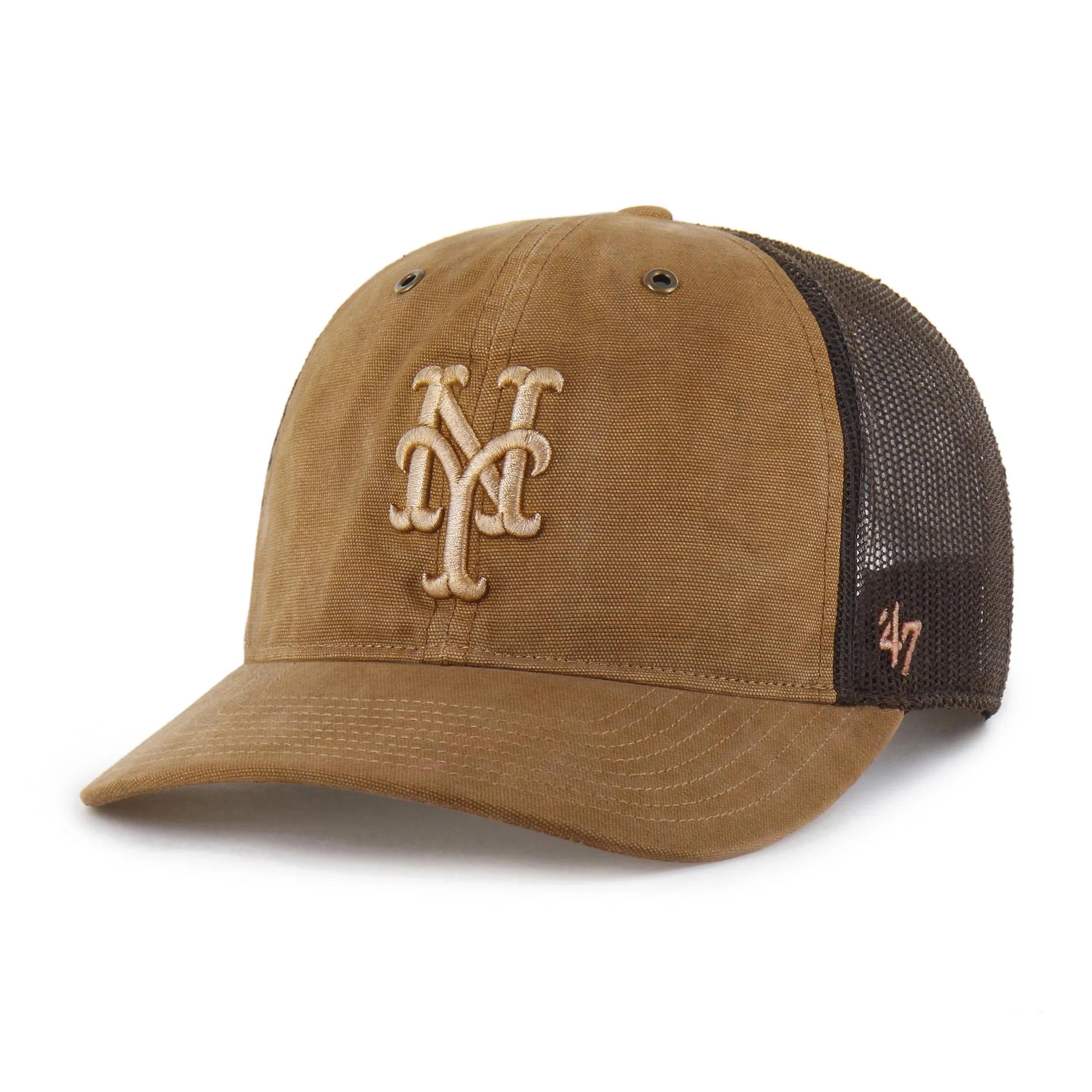 NEW YORK METS CARHARTT DYED '47 TRUCKER RF RELAXED FIT sold by 47 product image thumbnail 4