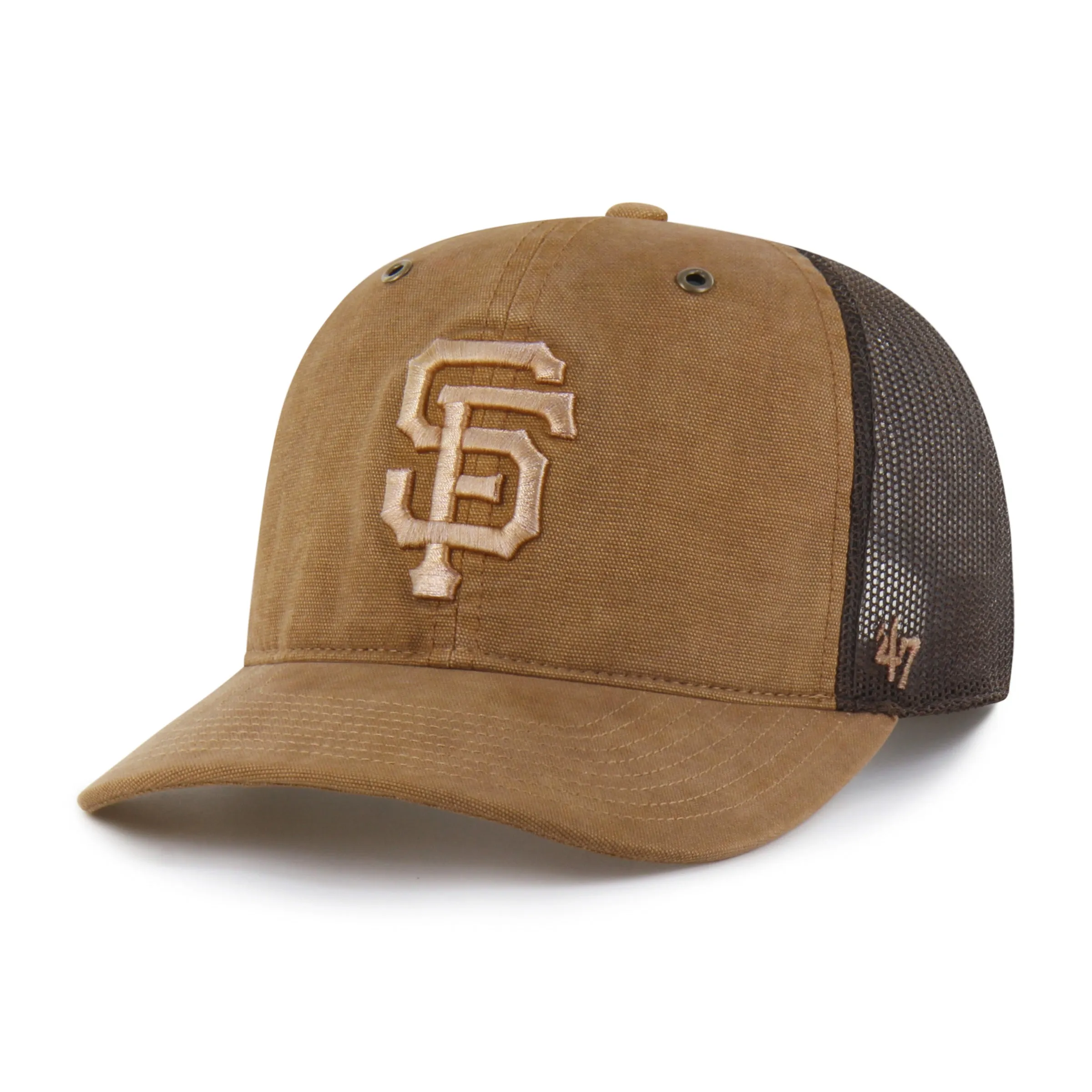 SAN FRANCISCO GIANTS CARHARTT DYED '47 TRUCKER RF RELAXED FIT sold by 47 product image thumbnail 4