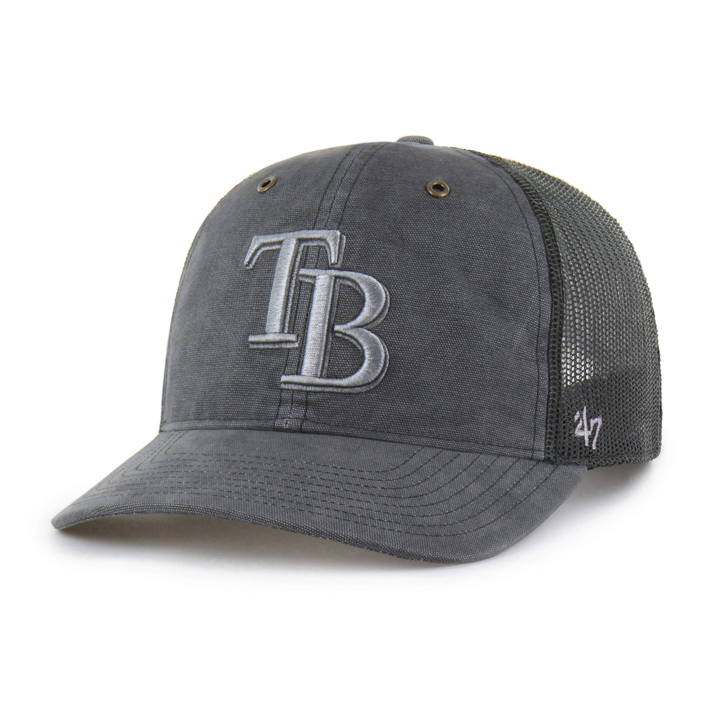 TAMPA BAY RAYS CARHARTT DYED '47 TRUCKER RF RELAXED FIT sold by 47 product image thumbnail 4