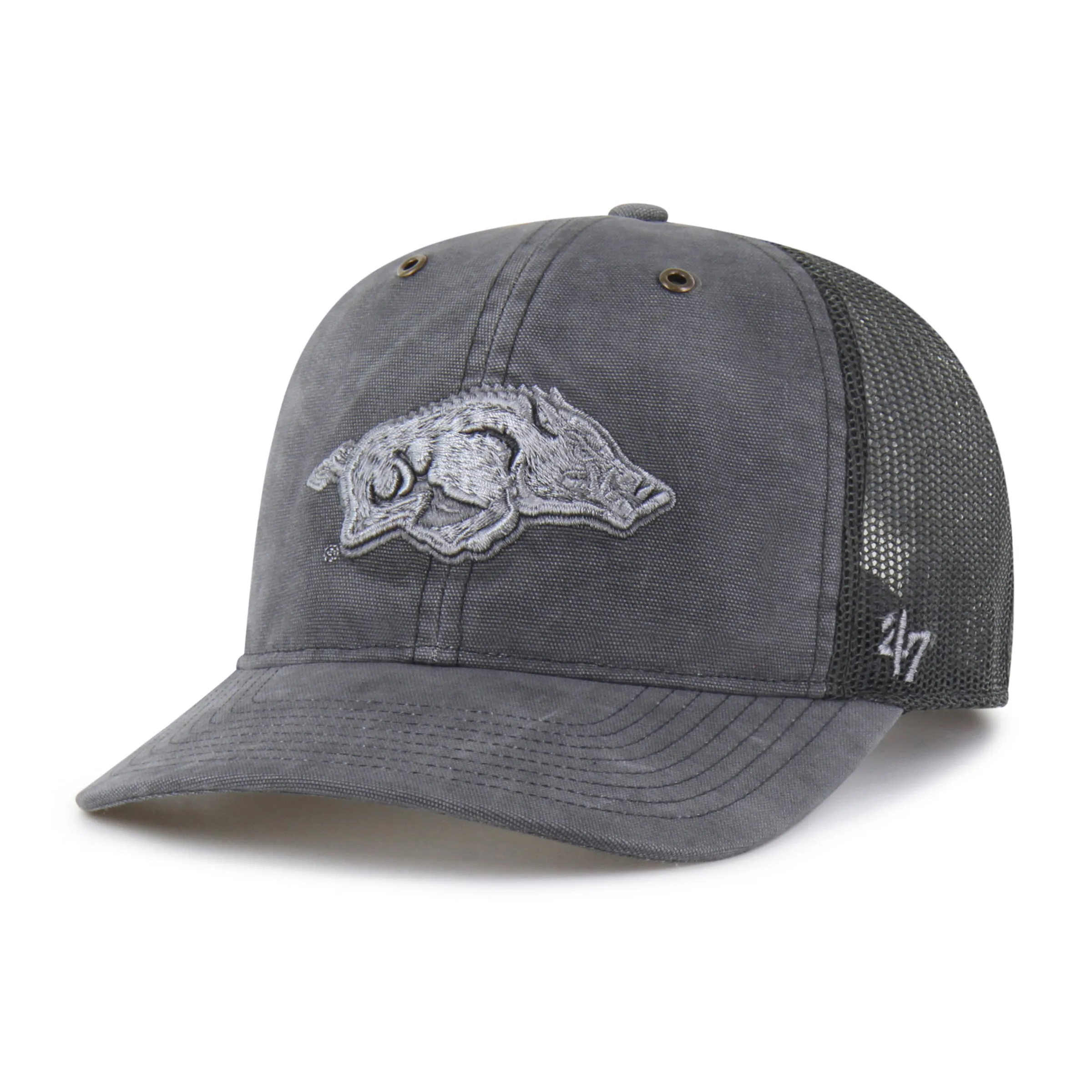 ARKANSAS RAZORBACKS CARHARTT DYED '47 TRUCKER RF RELAXED FIT sold by 47 product image thumbnail 4