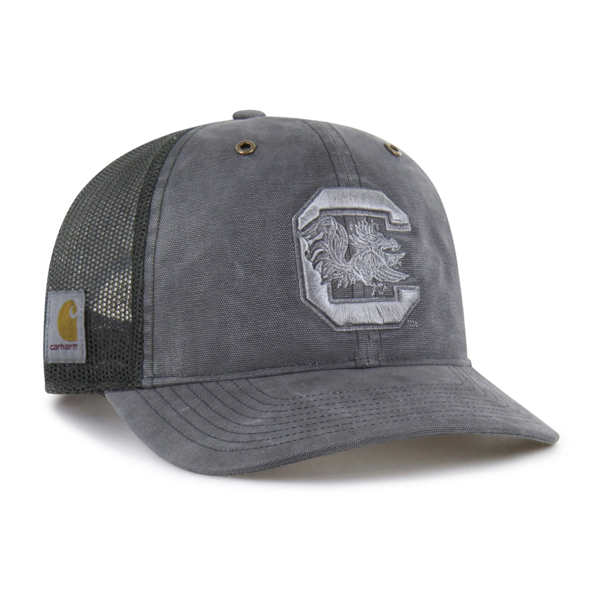 SOUTH CAROLINA GAMECOCKS CARHARTT GARMENT DYED '47 TRUCKER RF RELAXED FIT sold by 47