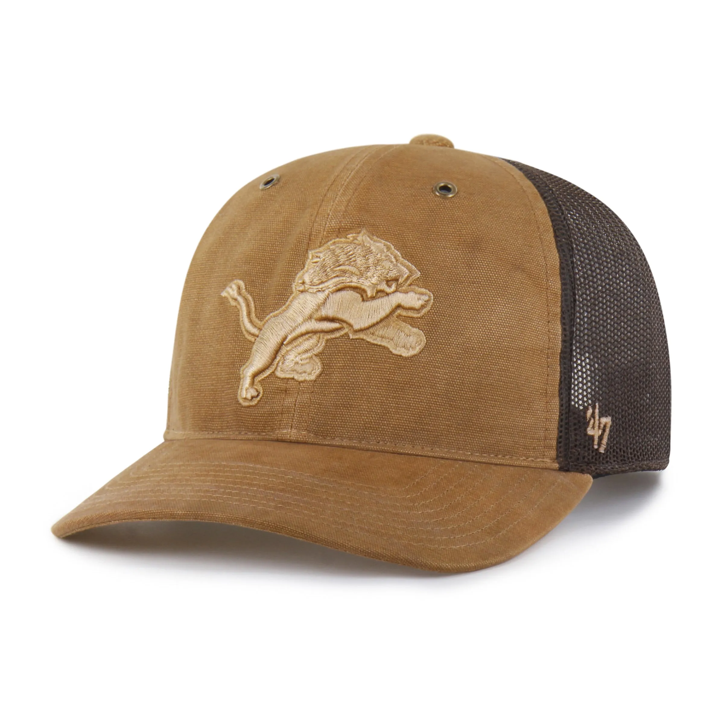 DETROIT LIONS CARHARTT DYED '47 TRUCKER RF RELAXED FIT sold by 47 product image thumbnail 4