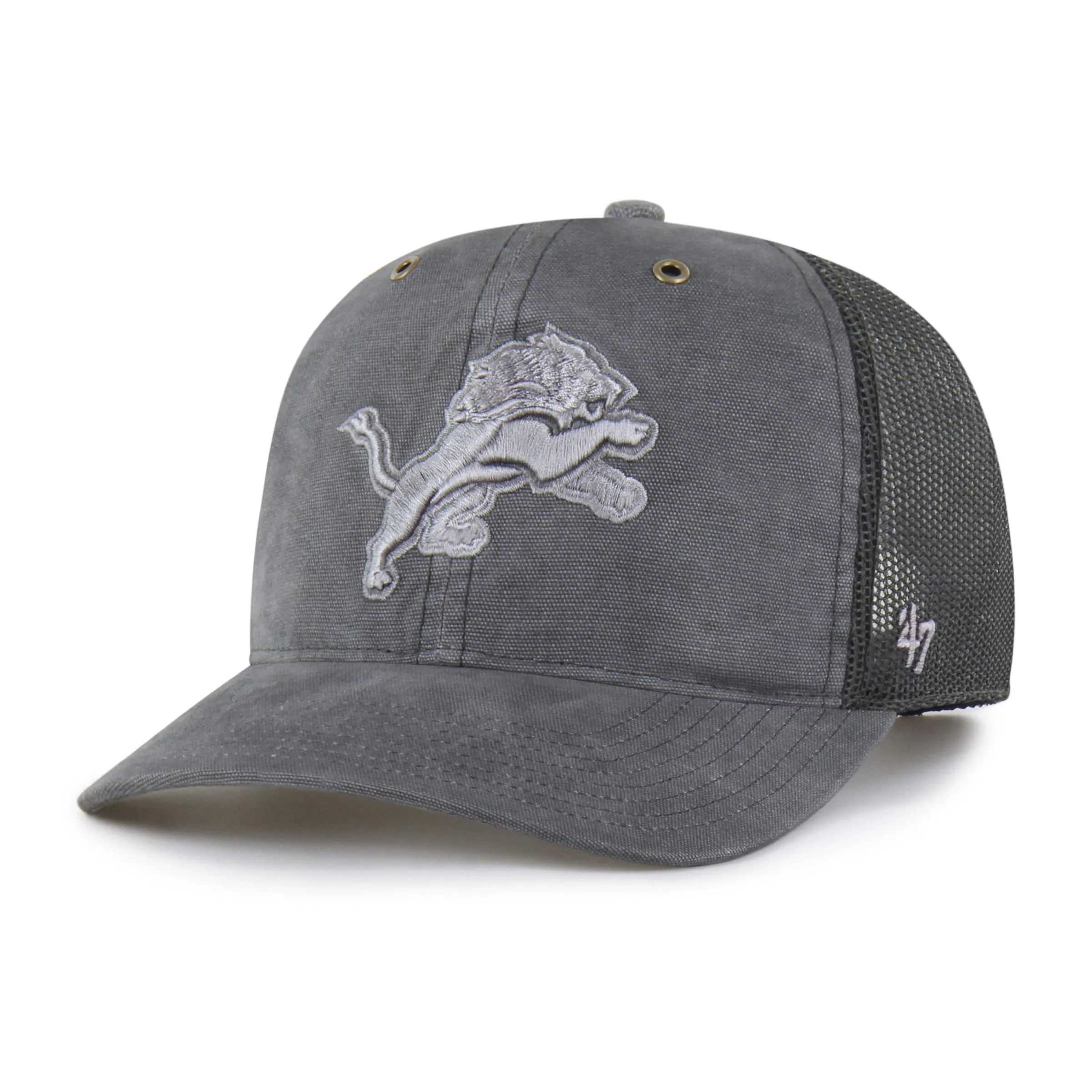 DETROIT LIONS CARHARTT DYED '47 TRUCKER RF RELAXED FIT sold by 47 product image thumbnail 4
