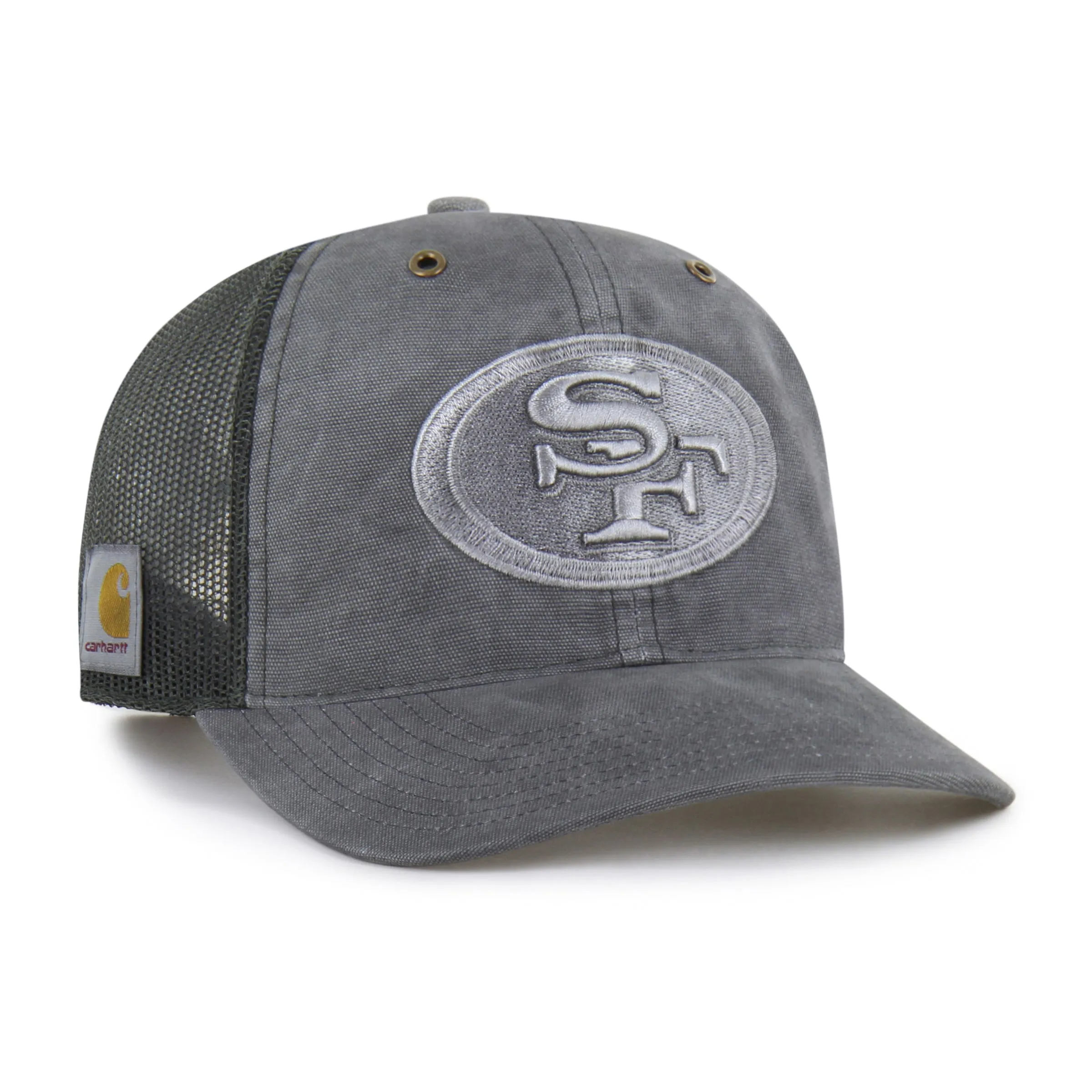 SAN FRANCISCO 49ERS CARHARTT DYED '47 TRUCKER RF RELAXED FIT sold by 47