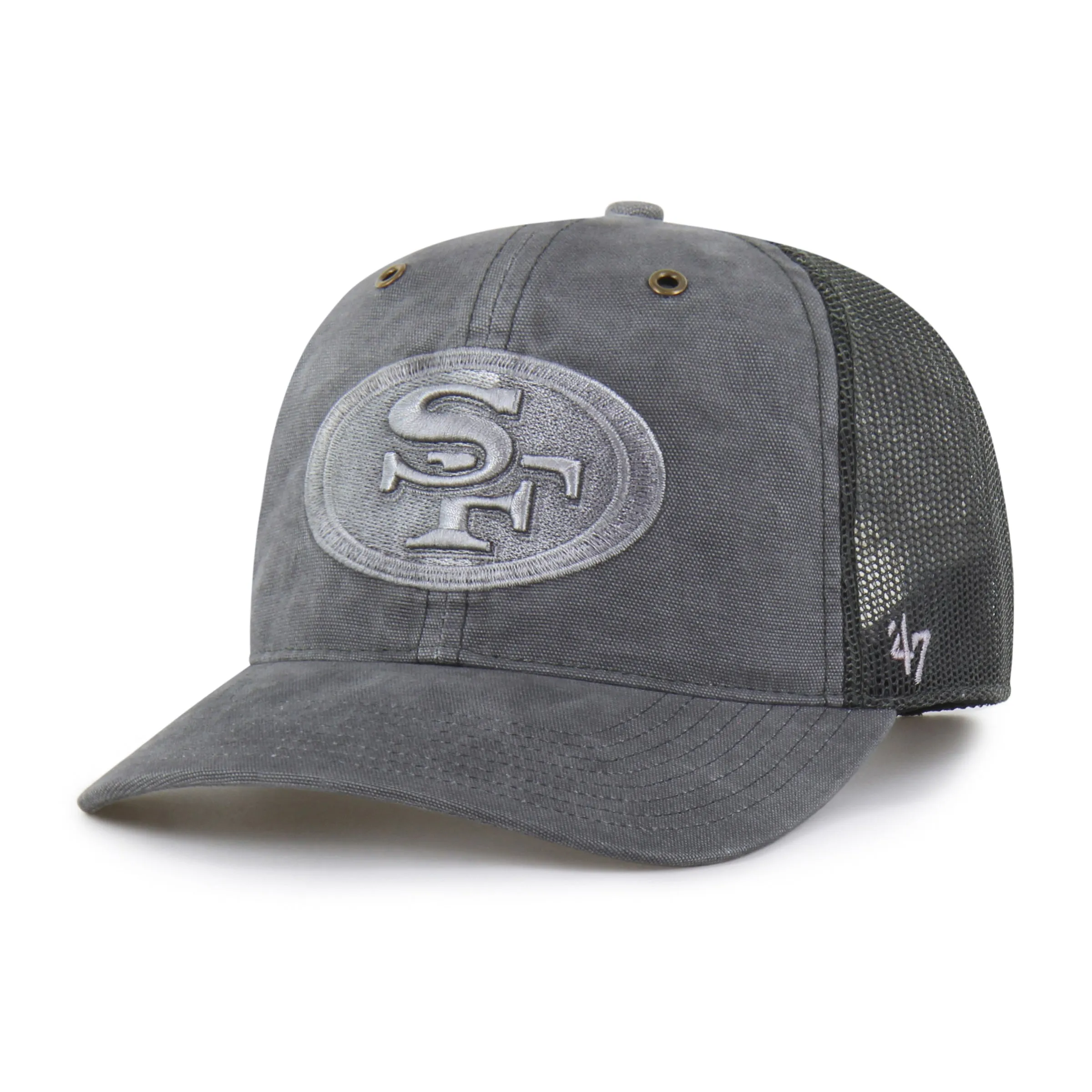SAN FRANCISCO 49ERS CARHARTT DYED '47 TRUCKER RF RELAXED FIT sold by 47 product image thumbnail 4