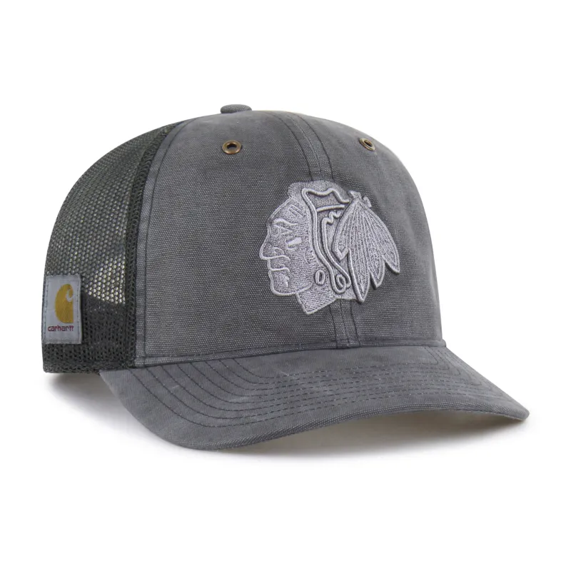 CHICAGO BLACKHAWKS CARHARTT DYED '47 TRUCKER RF RELAXED FIT made by 47
