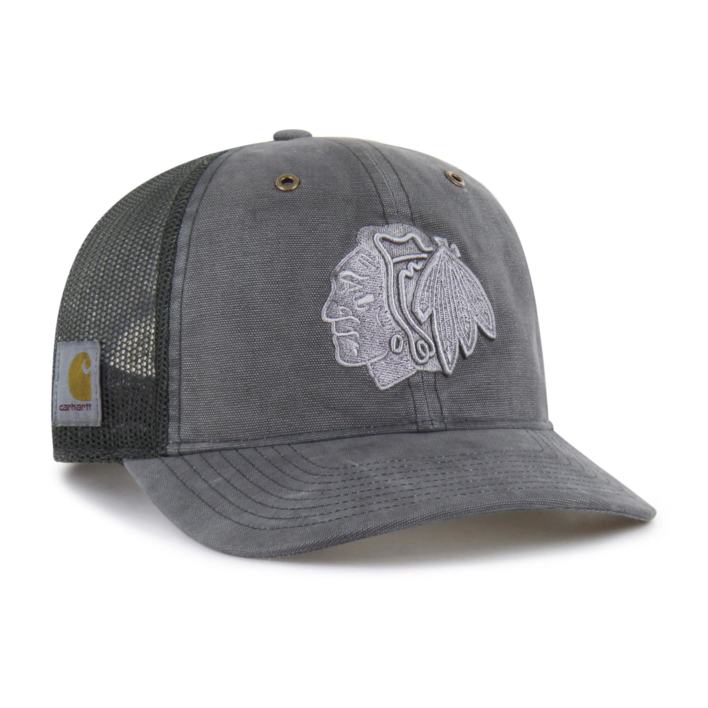 CHICAGO BLACKHAWKS CARHARTT DYED '47 TRUCKER RF RELAXED FIT sold by 47