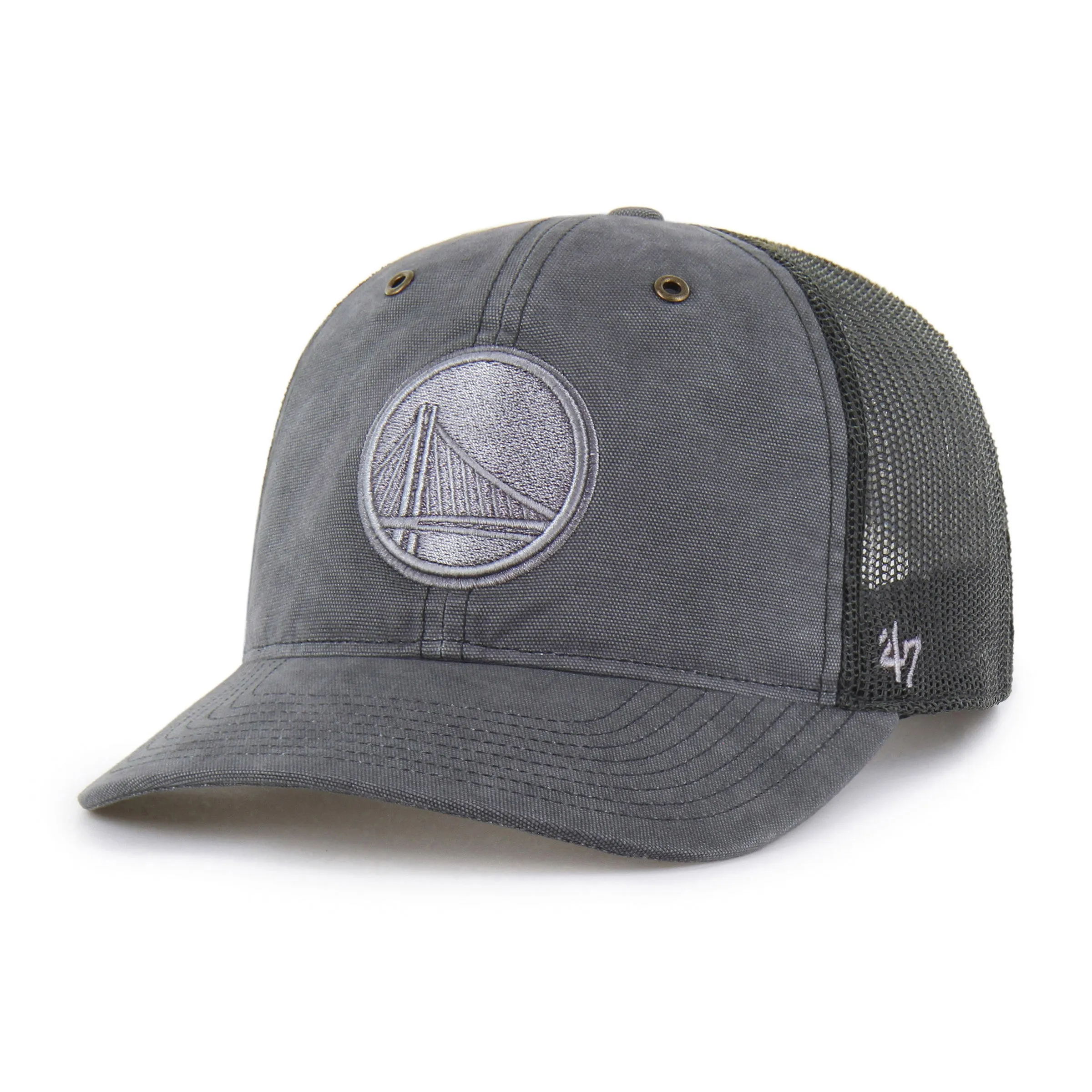 GOLDEN STATE WARRIORS CARHARTT DYED '47 TRUCKER RF RELAXED FIT sold by 47 product image thumbnail 4