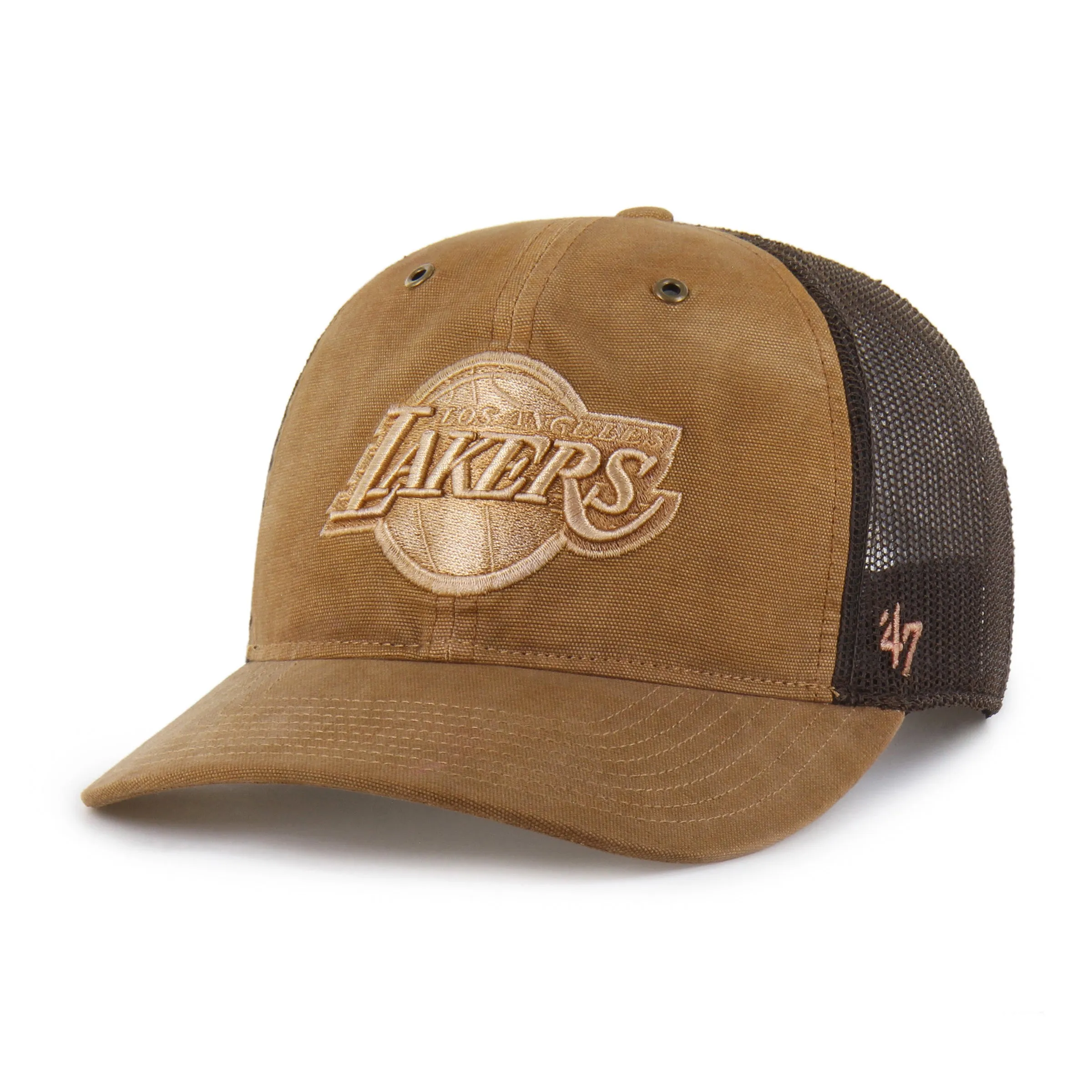 LOS ANGELES LAKERS CARHARTT DYED '47 TRUCKER RF RELAXED FIT sold by 47 product image thumbnail 4