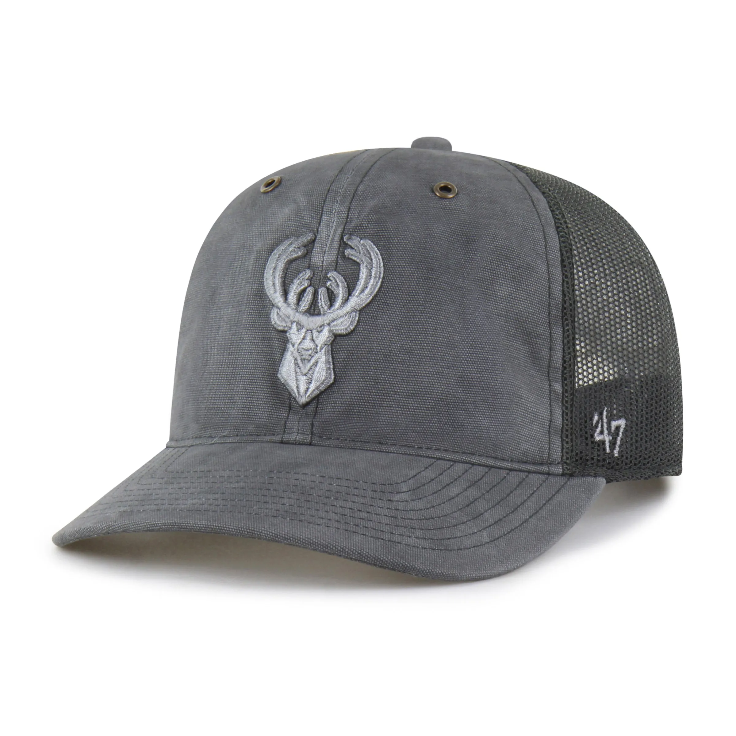 MILWAUKEE BUCKS CARHARTT DYED '47 TRUCKER RF RELAXED FIT sold by 47 product image thumbnail 4