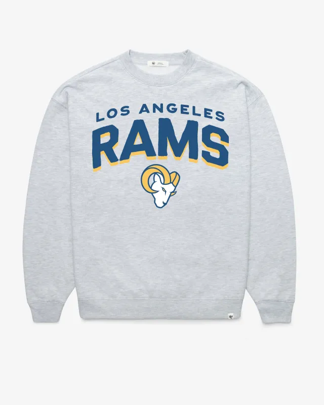 LOS ANGELES RAMS CAMPUS ARCH CLOUD '47 OVERSIZED CREW WOMENS made by 47