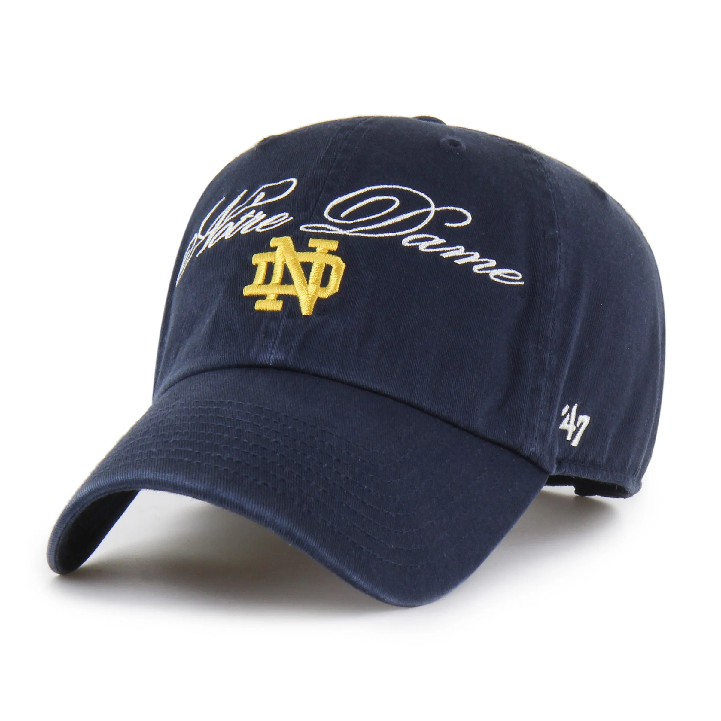 NOTRE DAME FIGHTING IRISH SCRIPT '47 CLEAN UP sold by 47