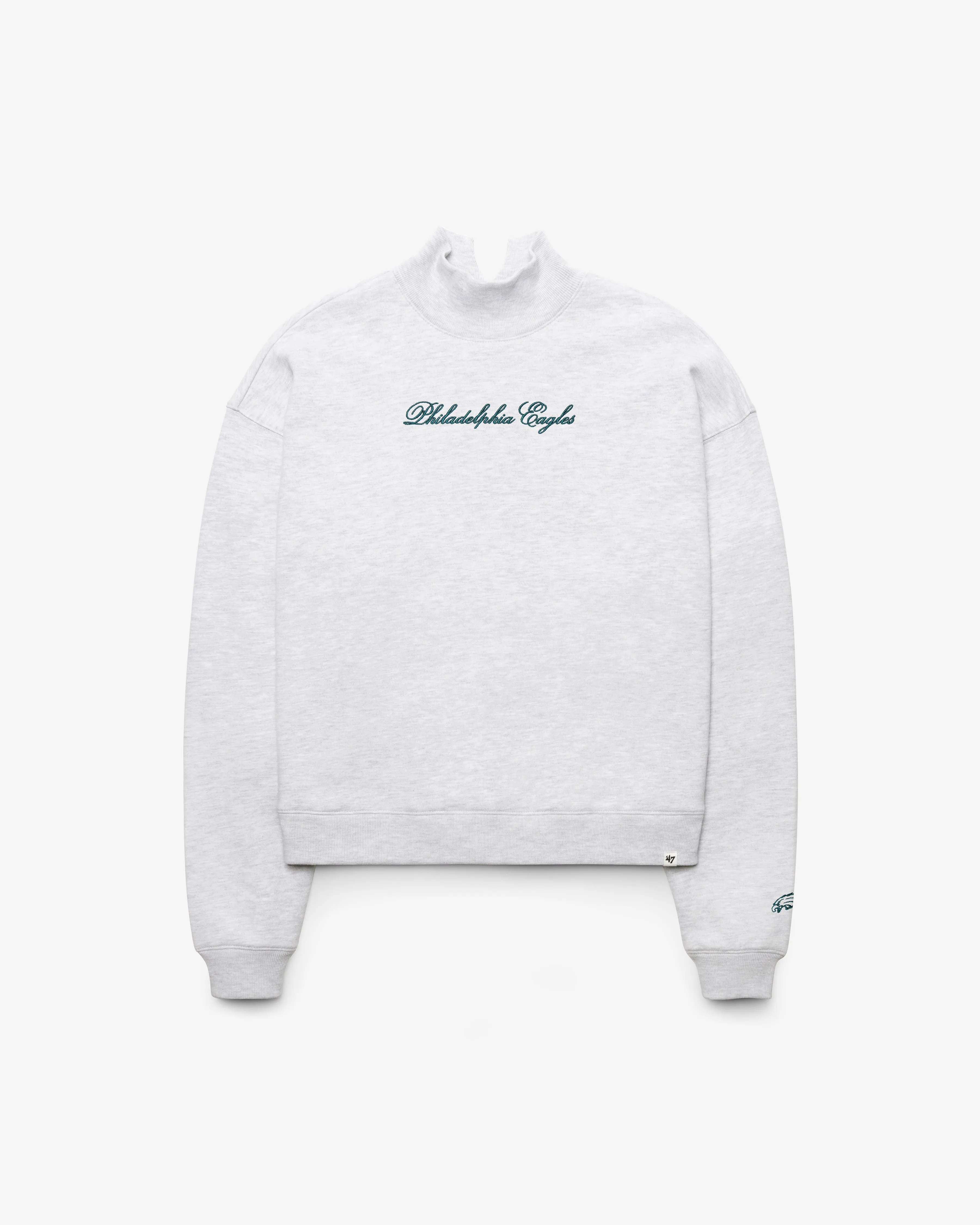 PHILADELPHIA EAGLES SCRIPT '47 MOCK NECK PULLOVER WOMENS sold by 47