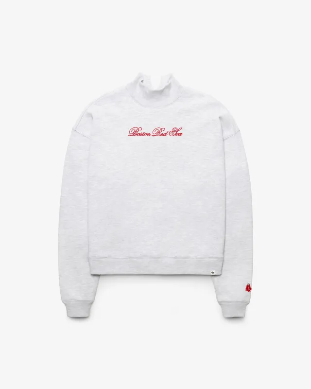 BOSTON RED SOX SCRIPT '47 MOCK NECK PULLOVER WOMENS made by 47