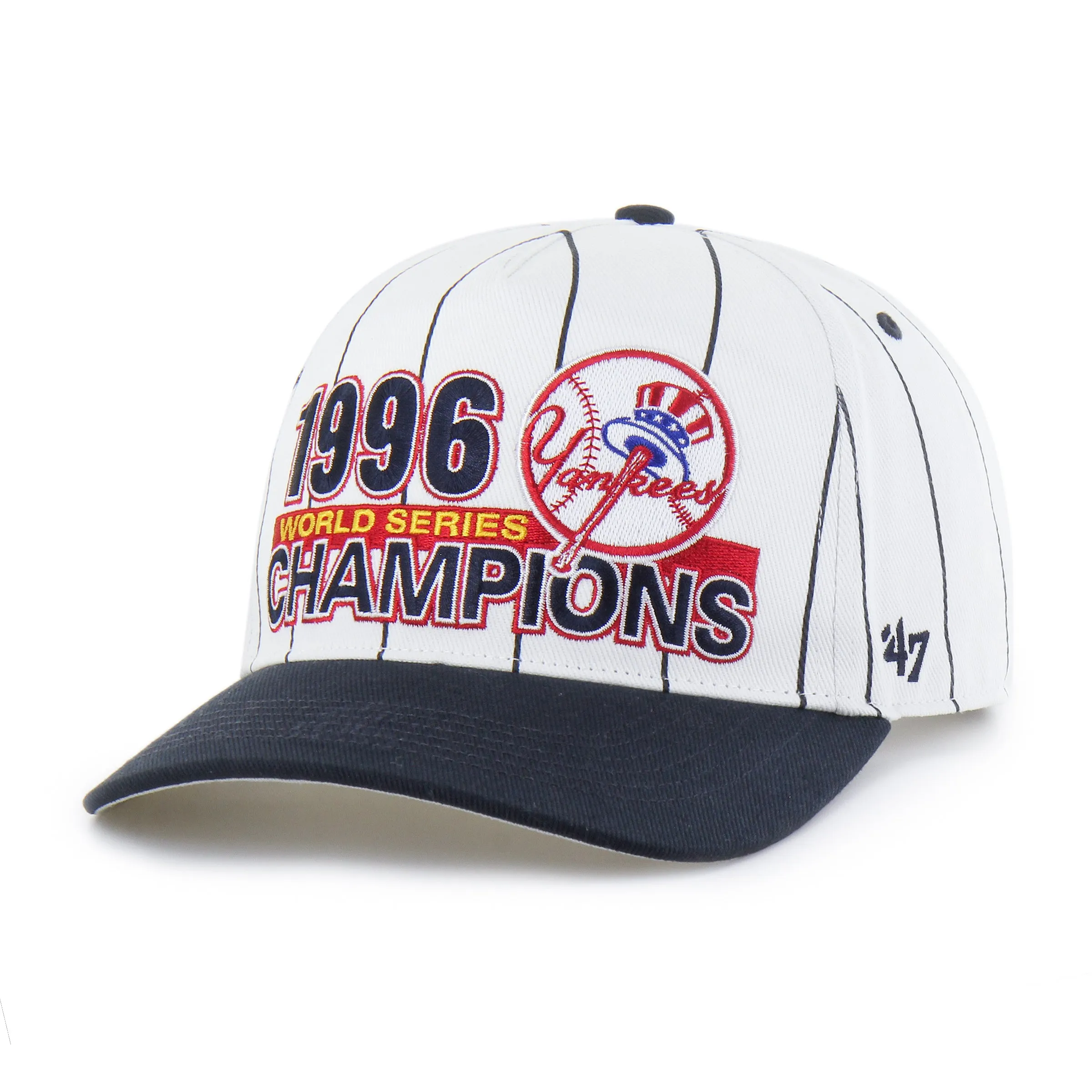 New York Yankees Cooperstown World Series Encased Pinstripe '47 Hitch sold by 47