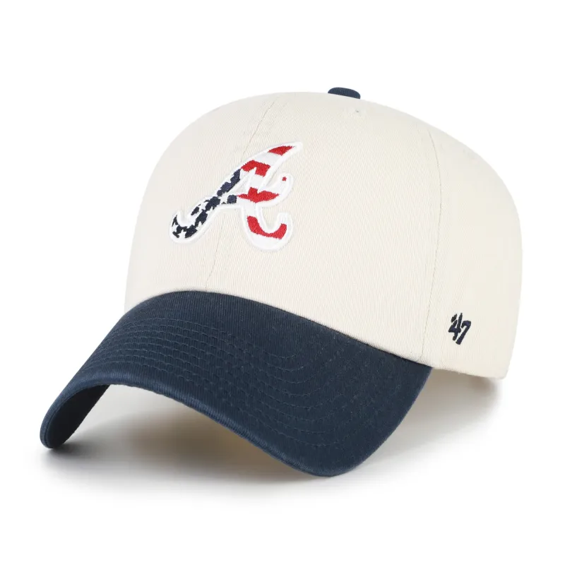 ATLANTA BRAVES FLAG FILL TWO TONE '47 CLEAN UP made by 47