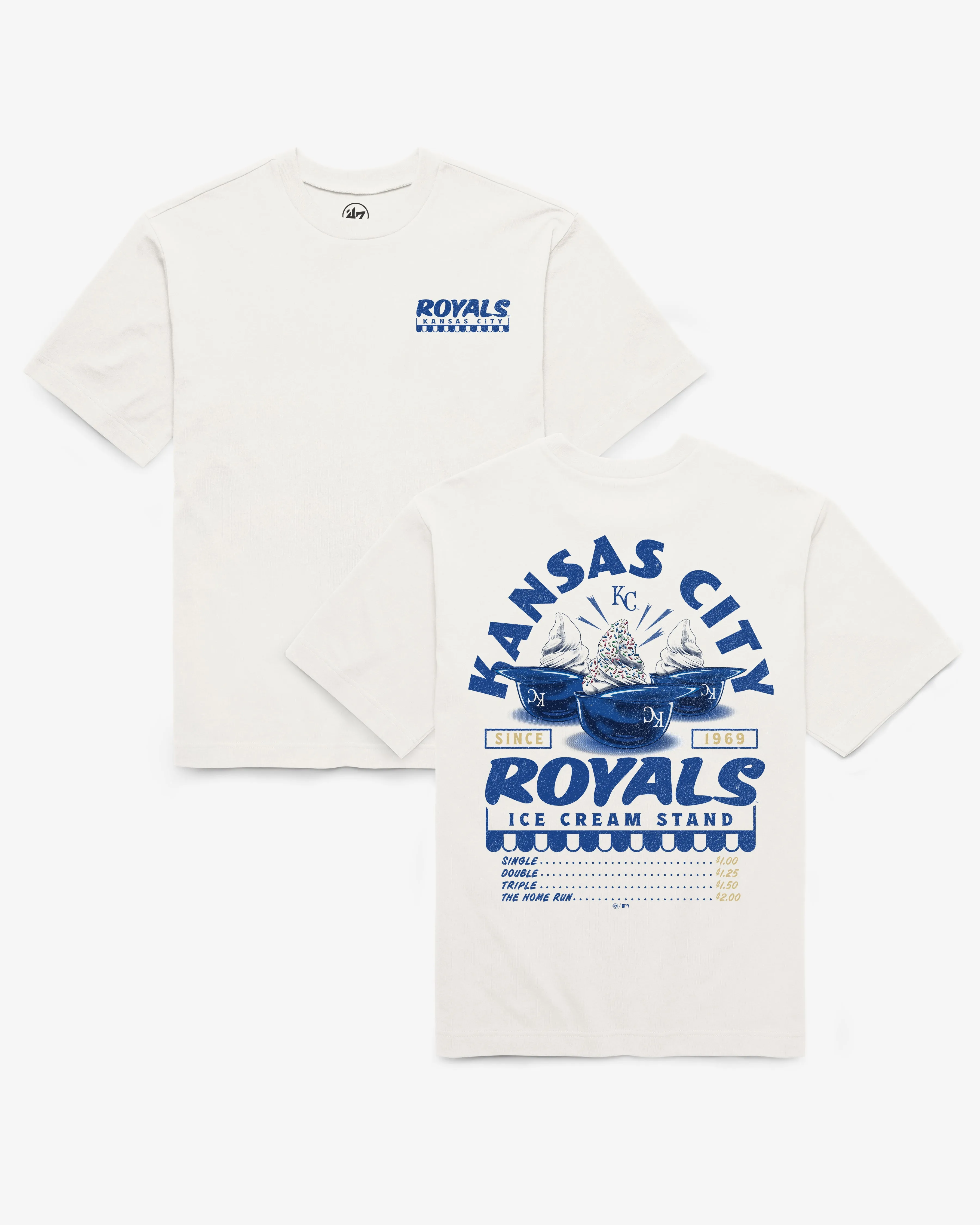 Kansas City Royals Ice Cream Stand '47 Foundation Tee sold by 47