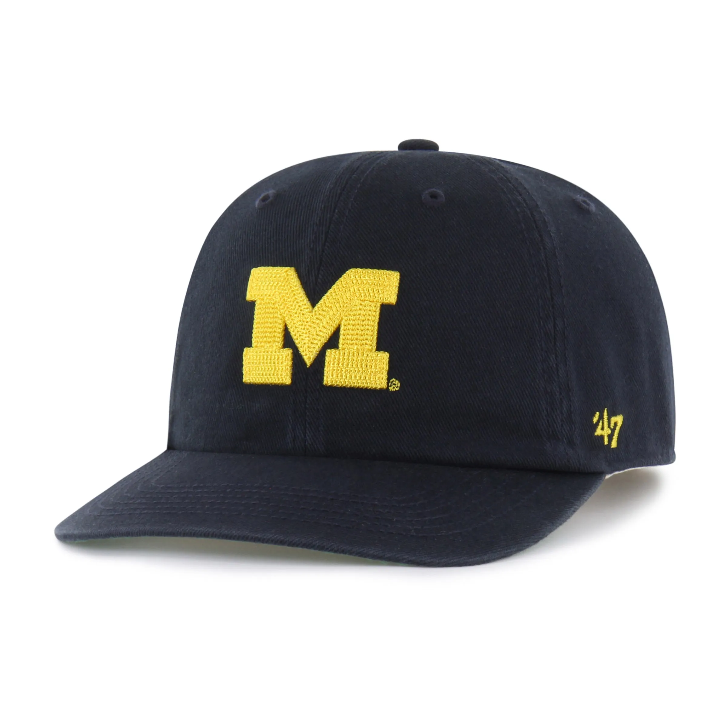 MICHIGAN WOLVERINES CHAIN SIDE STITCH '47 CLEAN UP FLAT BRIM sold by 47 product image thumbnail 5