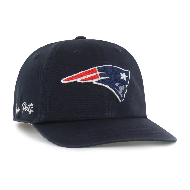 NEW ENGLAND PATRIOTS CHAIN SIDE STITCH '47 CLEAN UP FLAT BRIM made by 47