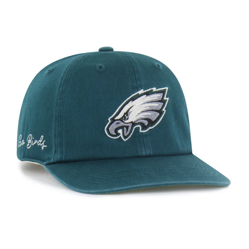 PHILADELPHIA EAGLES CHAIN SIDE STITCH '47 CLEAN UP FLAT BRIM made by 47
