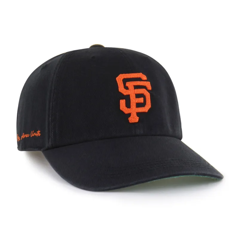 SAN FRANCISCO GIANTS CHAIN SIDE STITCH '47 CLEAN UP LONG VISOR made by 47