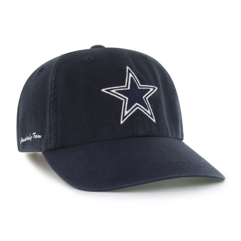 DALLAS COWBOYS CHAIN SIDE STITCH '47 CLEAN UP LONG VISOR made by 47