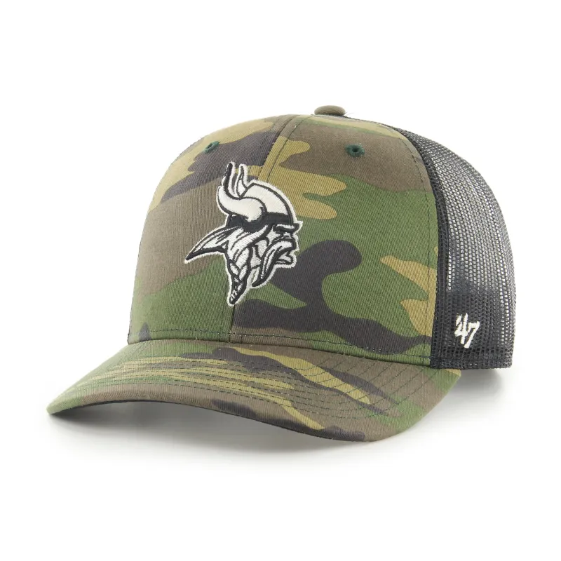 Minnesota Vikings Camo Strap '47 Trucker made by 47