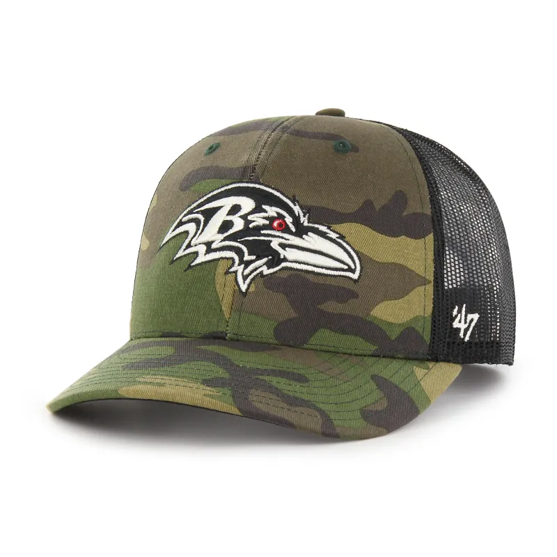 Baltimore Ravens Camo Strap '47 Trucker made by 47