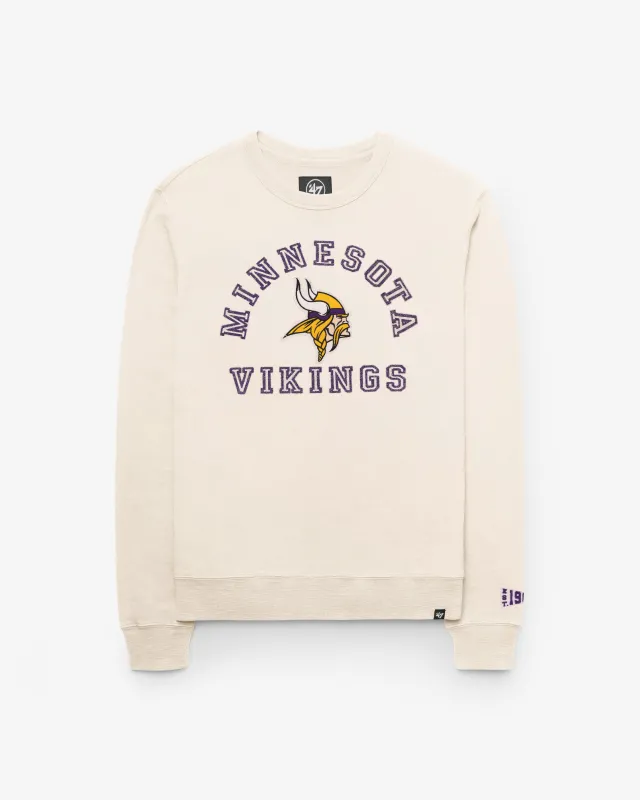 MINNESOTA VIKINGS CALDERWOOD WELL WORN '47 FRENCH TERRY CREW made by 47