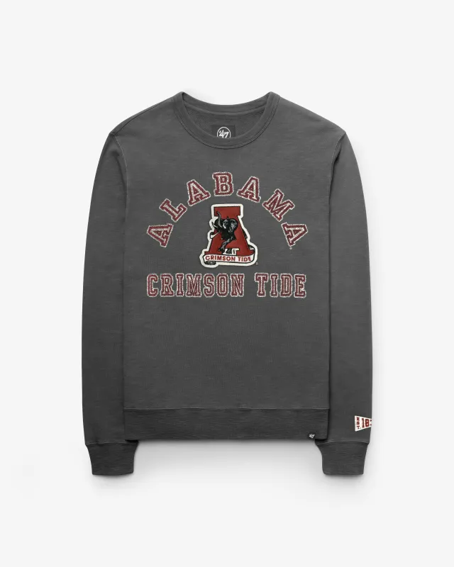 ALABAMA CRIMSON TIDE VINTAGE CALDERWOOD WELL WORN '47 FRENCH TERRY CREW made by 47