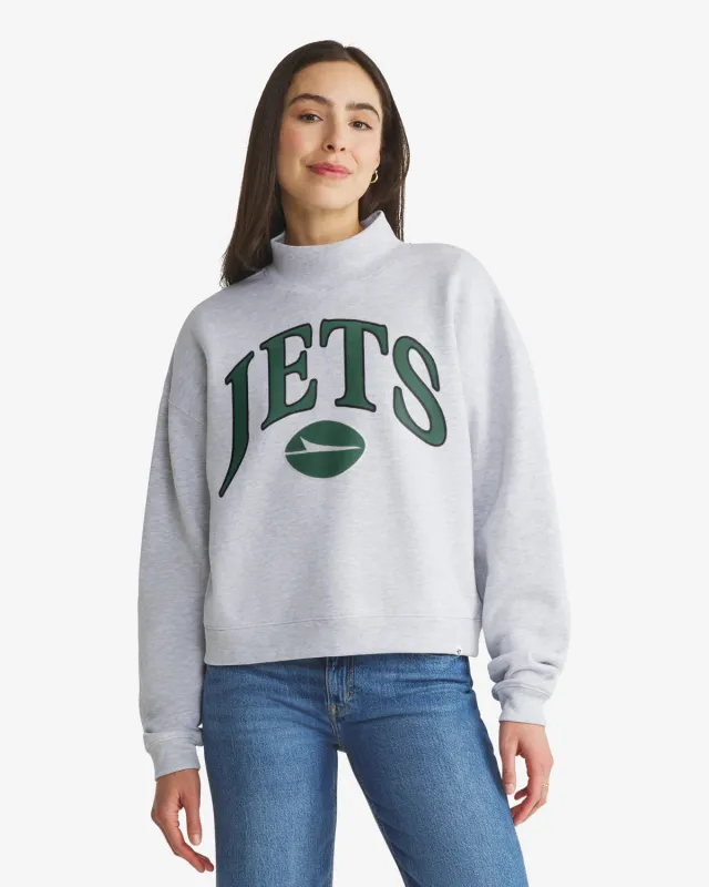 NEW YORK JETS VANTAGE '47 WOMEN'S MOCK NECK PULLOVER made by 47